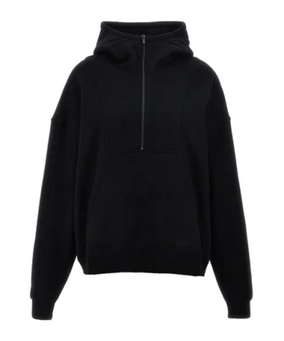 SAINT LAURENT SAINT LAURENT ZIP DETAILED LONG-SLEEVED HOODIE