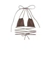 Saint Laurent Halterneck Wrap Around Bikini Top