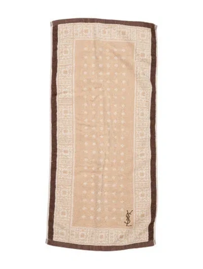 Pre-owned Saint Laurent Hand Towel In Neutrals