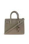 Saint Laurent Sac De Jour Handbags Beige In Green