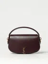 Saint Laurent Voltaire Box Leather Shoulder Bag In Brown