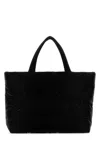 Saint Laurent Quilted Rectangular Shopping Bag With Soft Texture In Black