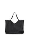 Saint Laurent Y Tote In Leather In Black