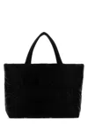 Saint Laurent Quilted Rectangular Shopping Bag With Soft Texture In Black