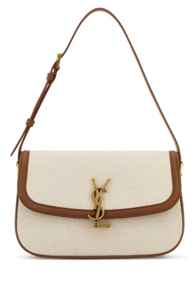 Saint Laurent Handbags. In Brown