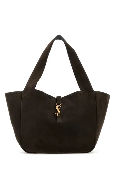 Saint Laurent Handbags. In Brown