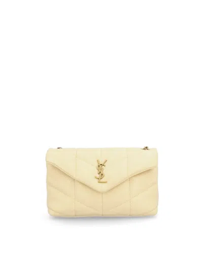 Saint Laurent Handbags In Jaune Pale/gold