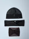 Saint Laurent Women Hat And Scarf Set In Brown