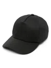 Saint Laurent Cotton Logo Cap In Black