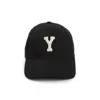 Saint Laurent Y Patch Baseball Cap In Black