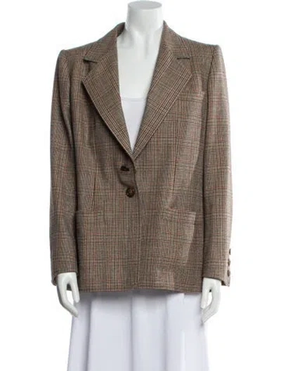Pre-owned Saint Laurent Haute Couture Vintage 1975 Blazer In Neutral