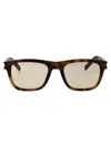Saint Laurent Havana-havana-brown Recycled Acetate Sunglasses In Brown