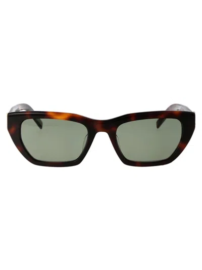 Saint Laurent Havana Havana Green Acetate Sunglasses