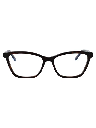 Saint Laurent Havana Havana Transparent Acetate Glasses