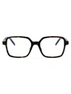 Saint Laurent Havana-havana-transparent Acetate Glasses In Transparent