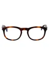 Saint Laurent Havana-havana-transparent Recycled Acetate Glasses In Brown