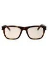 Saint Laurent Havana-havana-yellow Recycled Acetate Sunglasses In Brown
