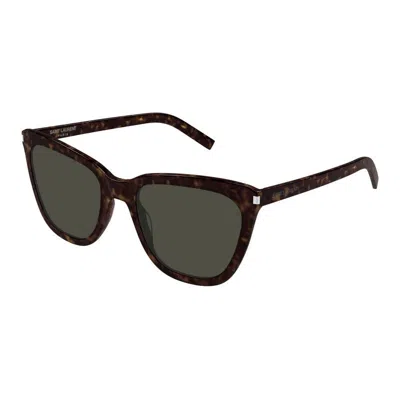 Saint Laurent Havana  Sunglasses For Women In Brown