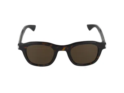 Saint Laurent Havana-crystal-brown Acetate Sunglasses