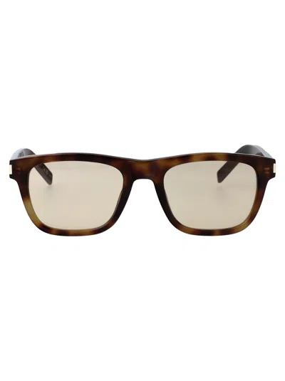 Saint Laurent Havana-havana-brown Recycled Acetate Sunglasses