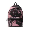 Saint Laurent Hawaiian-print Backpack In Black