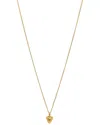 Saint Laurent Heart Chain Necklace (authentic Pre-loved) In Gold