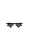 Saint Laurent Heart Shape-frame Sunglasses In Black