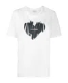 Saint Laurent Printed Cotton-jersey T-shirt In White