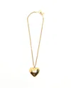Saint Laurent Heart Necklace In Gold