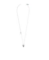 Saint Laurent Heart-shaped Cowrie Shell Necklace In White