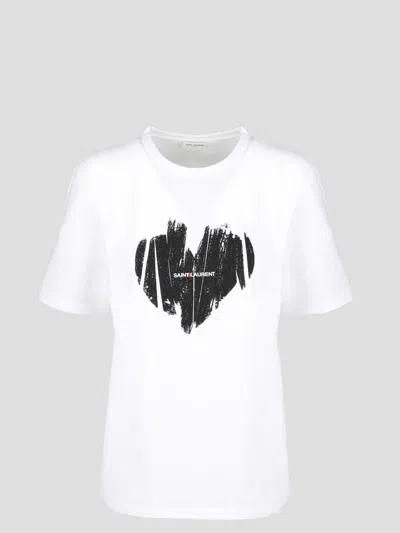 SAINT LAURENT SAINT LAURENT HEART T-SHIRT