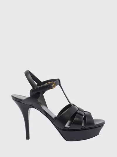 Saint Laurent Heeled Sandal Woman  In Black