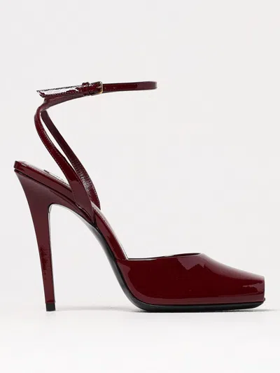 Saint Laurent Heeled Sandals  Woman Colour Burgundy