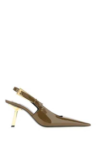 Saint Laurent Heeled Shoes In Amber Green