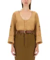 Saint Laurent Henley Blouse