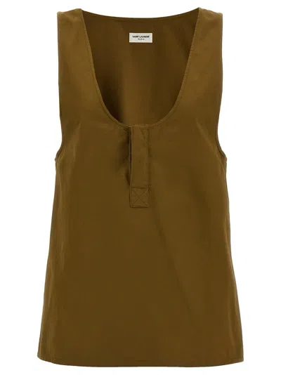 SAINT LAURENT HENLEY TANK TOP