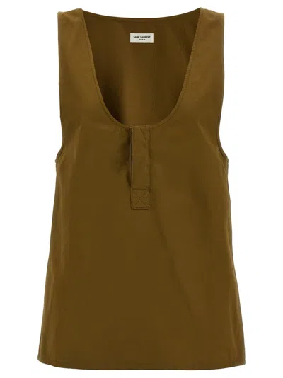 SAINT LAURENT SAINT LAURENT 'HENLEY' TANK TOP