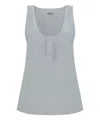 Saint Laurent Top In White