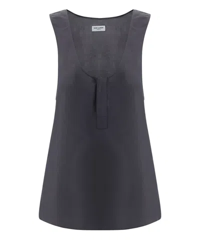 Saint Laurent Henley Top In Tempete