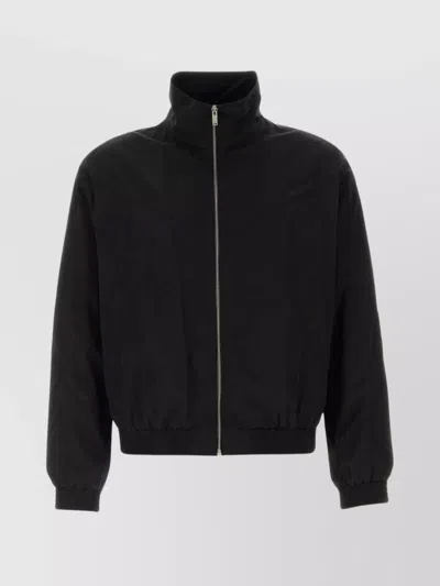 Saint Laurent High Collar Nylon Bomber Jacket
