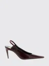 Saint Laurent High Heel Shoes  Woman Color Burgundy In Burgundy