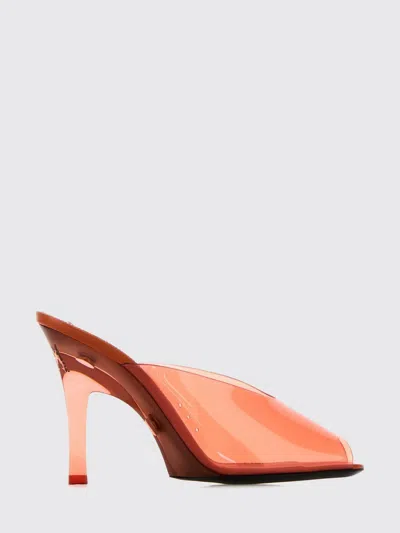 Saint Laurent High Heel Shoes Woman In Orange