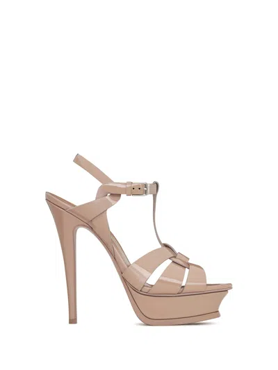 Saint Laurent High-heeled Shoe In Neutral