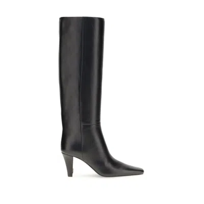 SAINT LAURENT HIGH LEATHER BOOTS