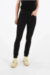 Saint Laurent High-rise Slim Fit Jeans In Animal Print