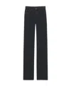 Saint Laurent High-rise Straight Jeans In Black