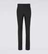 Saint Laurent High-rise Straight Pants In Black