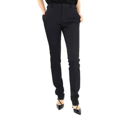 Pre-owned Saint Laurent High-rise Tailored Trousers In Black