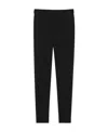 Saint Laurent Pleated Grain De Poudre Wool Straight-leg Pants In Black