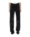 Saint Laurent Extra Long Jeans In Black